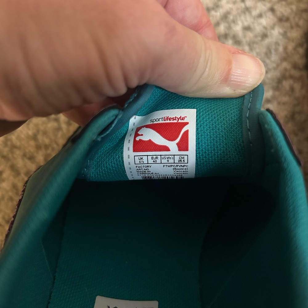Puma Purple Teal Women's Sneakers - Picture 7 of 8